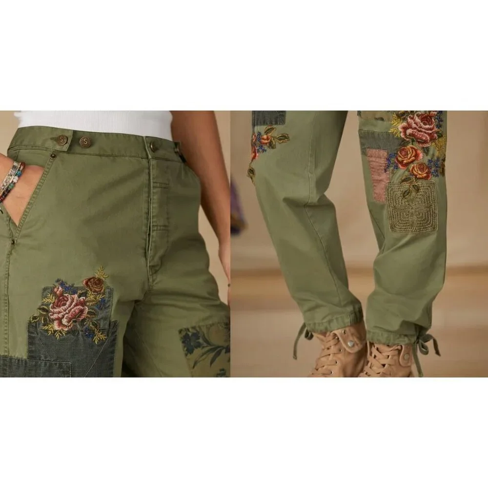 Sundance Women's Romance Meadow Joggers Olivene Sz 4 NEW - Picture 12 of 14